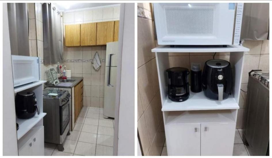 Apartamento 100 Mts Praia Roupa Cama Toalha Banho Wi-Fi 500 Mega Port 24 Hs Santos (Sao Paulo) Dış mekan fotoğraf