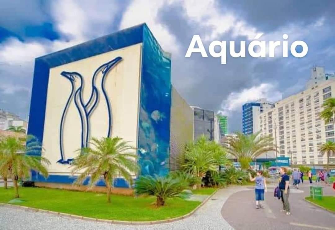 Apartamento 100 Mts Praia Roupa Cama Toalha Banho Wi-Fi 500 Mega Port 24 Hs Santos (Sao Paulo) Dış mekan fotoğraf